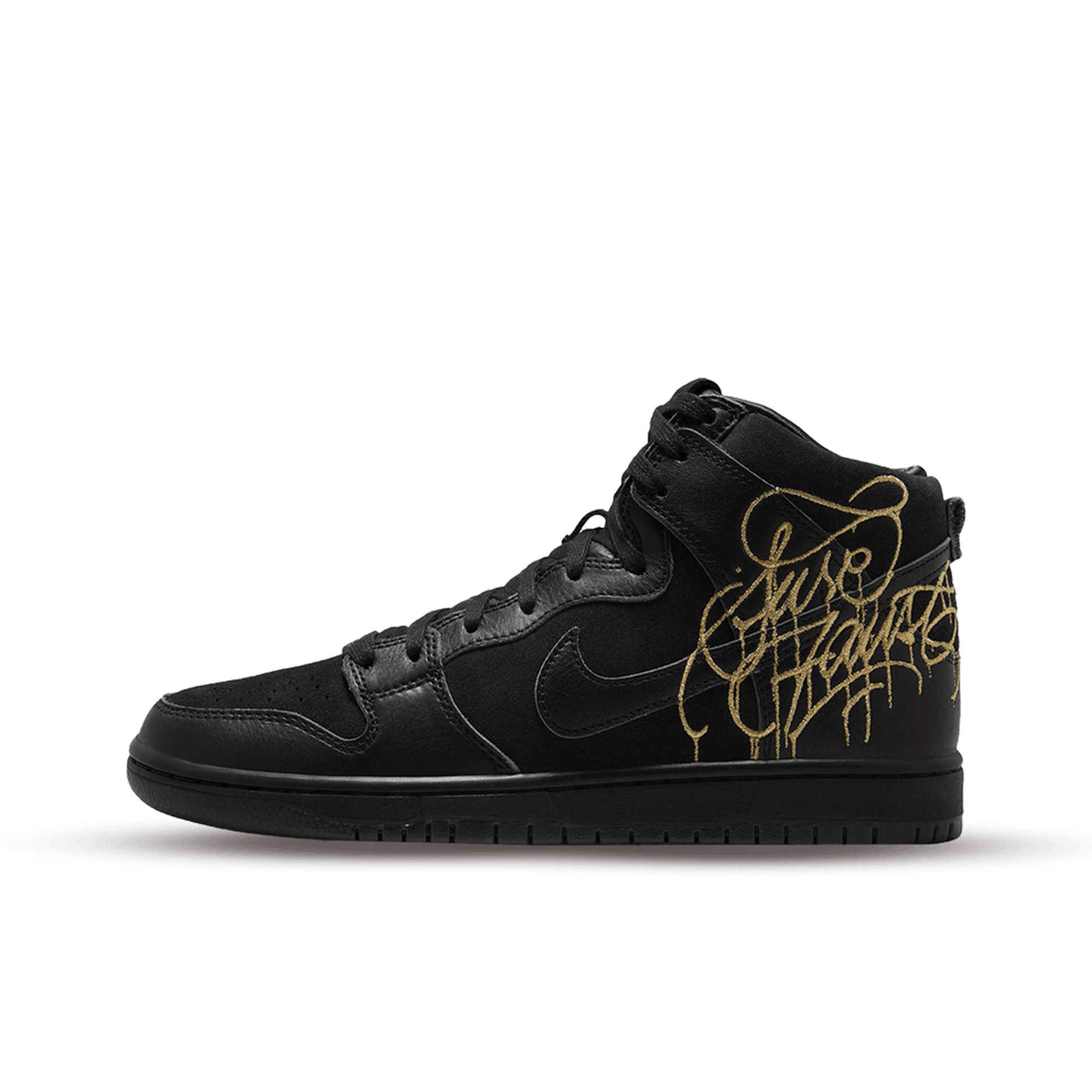 Nike SB Dunk High FAUST Black Gold
