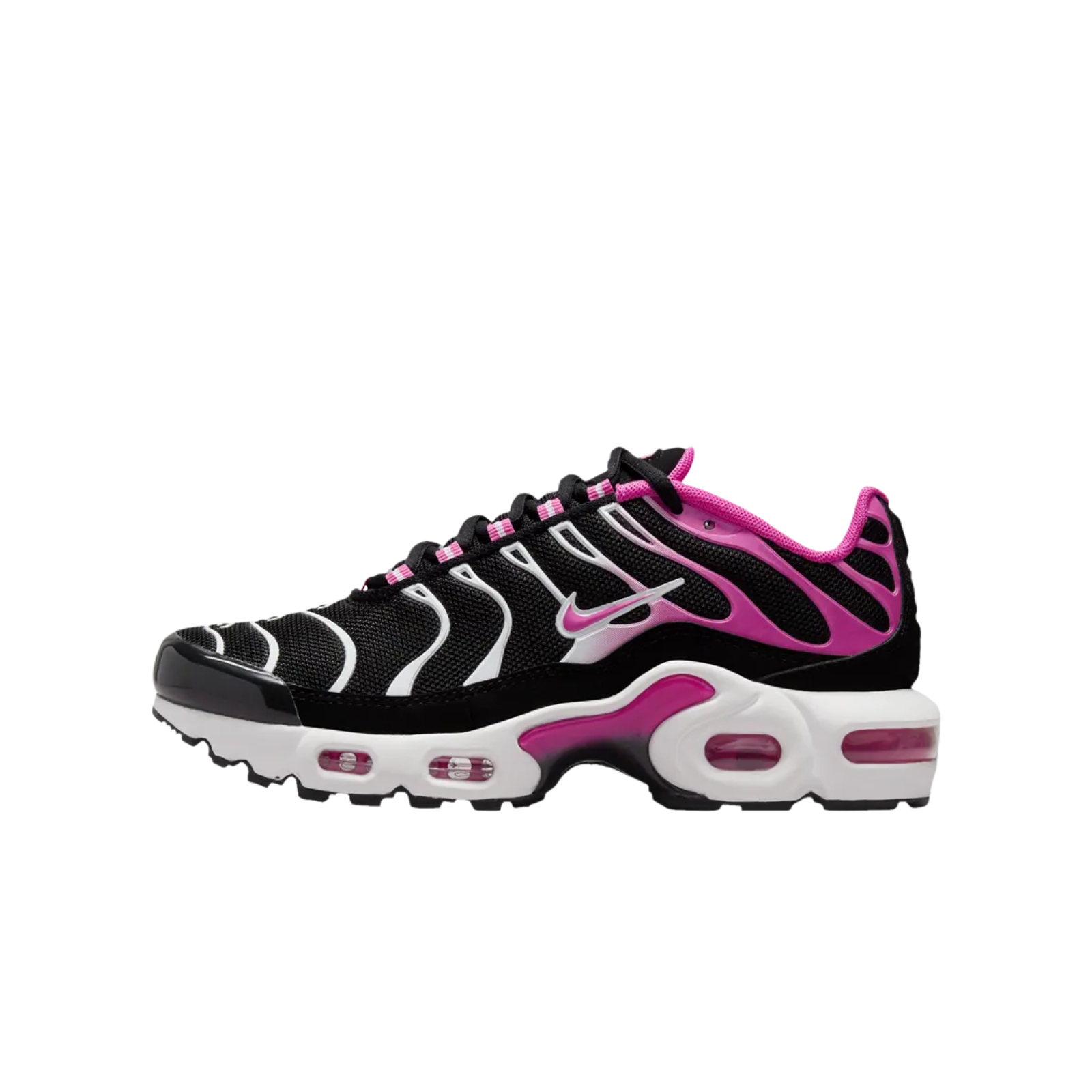 Nike Air Max Plus Black White Laser Fuchsia (GS)