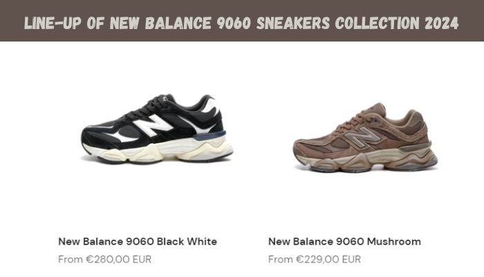 Line-Up Of New Balance 9060 Sneakers Collection 2024 - Sneaker Request