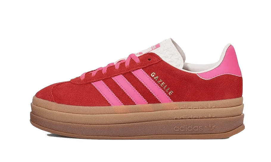 Adidas Gazelle Bold Collegiate Red Lucid Pink - Sneaker Request - Sneakers - Adidas
