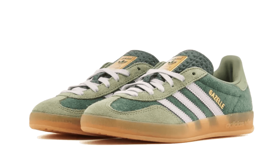 Adidas Gazelle Indoor Mineral Green Silver - Sneaker Request - Sneakers - Adidas