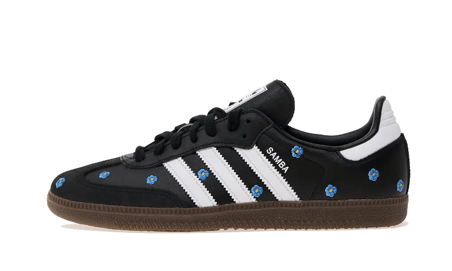 Adidas Samba Light Blue Floral Black - Sneaker Request - Sneakers - Adidas