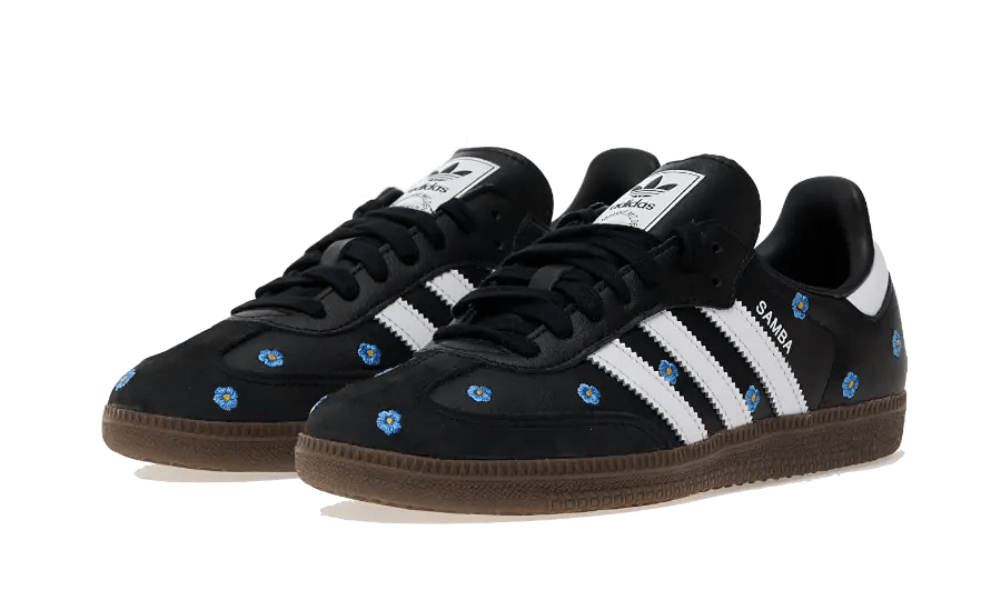 Adidas Samba Light Blue Floral Black - Sneaker Request - Sneakers - Adidas