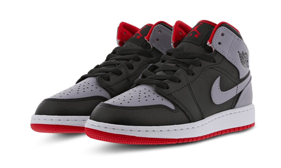 Air Jordan 1 Mid Cement Grey Red - Sneaker Request - Sneakers - Air Jordan