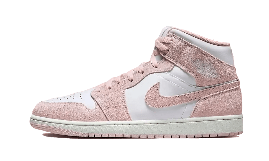 Air Jordan 1 Mid Pink Suede - Sneaker Request - Sneakers - Air Jordan