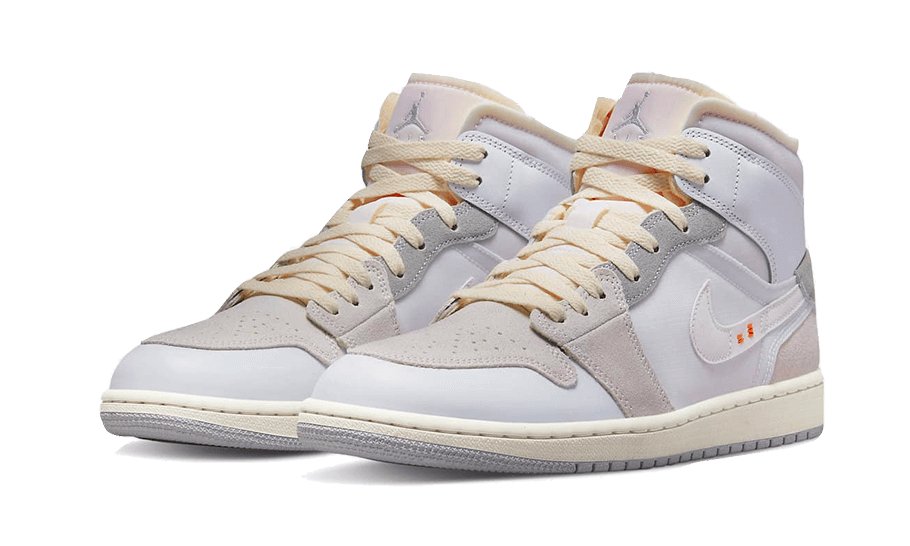 Air Jordan 1 Mid SE Craft Inside Out White Grey - Sneaker Request - Sneakers - Air Jordan