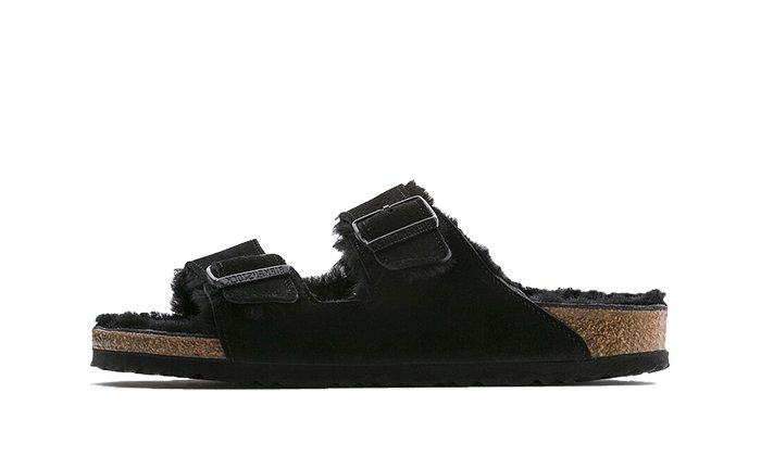 Birkenstock Arizona Shearling Black - Sneaker Request - Chaussures - Birkenstock