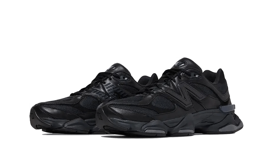 New Balance 9060 Triple Black Leather - Sneaker Request - Sneakers - New Balance