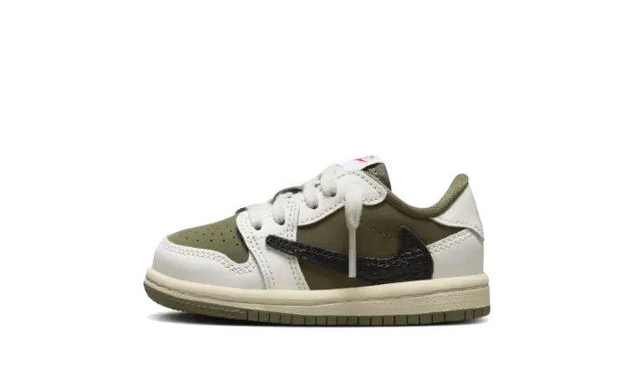 Nike Air Jordan 1 Retro Low OG SP Travis Scott Medium Olive Bébé (TD) - Sneaker Request - Sneakers - Nike