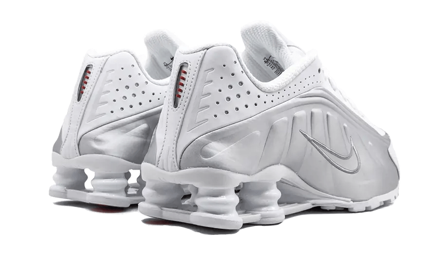 Nike Shox R4 White Metallic Silver - Sneaker Request - Sneakers - Nike