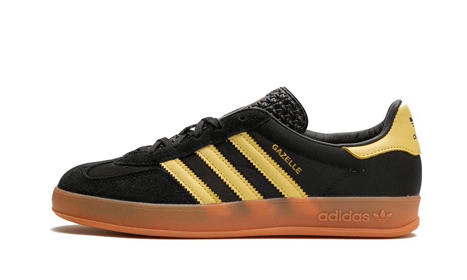 Adidas Gazelle Indoor Core Black Almost Yellow