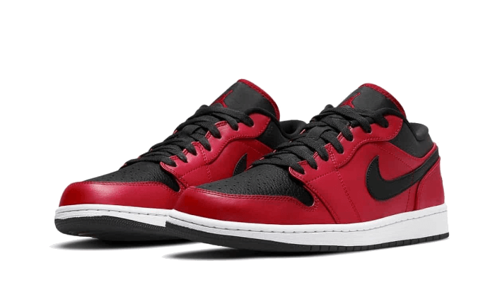 Air Jordan 1 Low Reverse Bred Pebbled Swoosh - Sneaker Request - Sneakers - Air Jordan