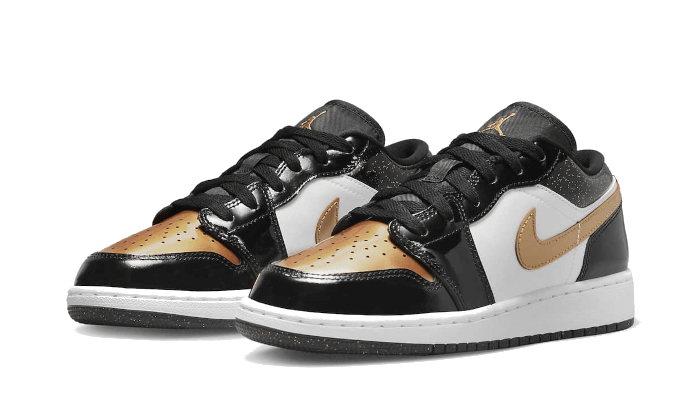 Air jordan 1 shop low black gold