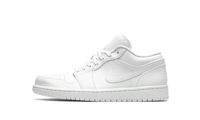 Triple white clearance jordan 1 low