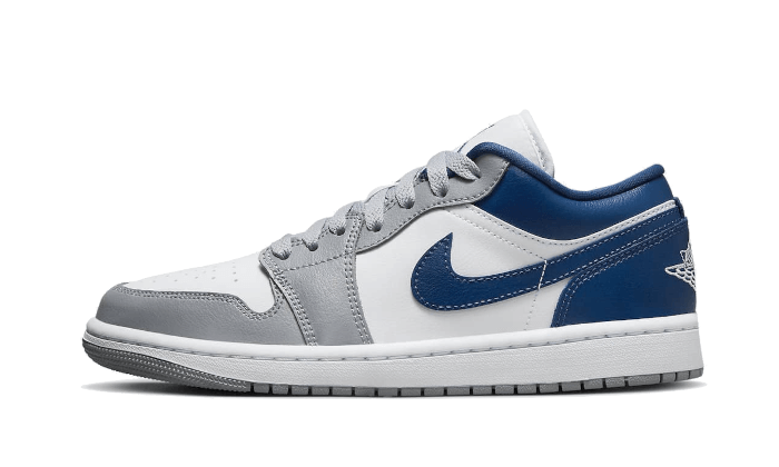 Air Jordan 1 Laag Wit Grijs Blauw