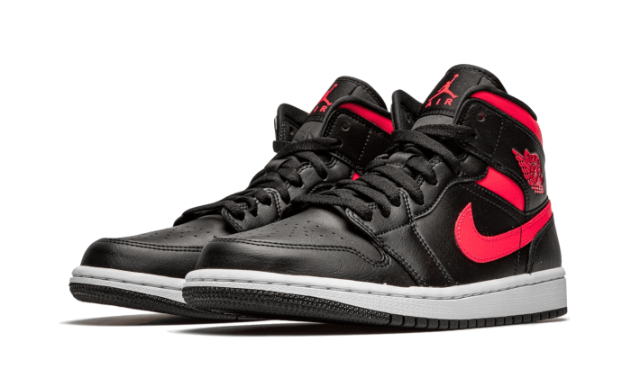 Air Jordan 1 Mid Black Siren Red - Sneaker Request - Sneakers - Air Jordan