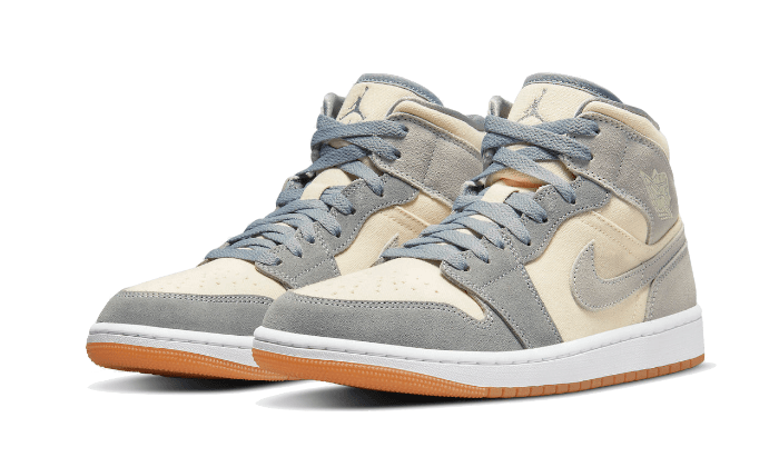 Air Jordan 1 Mid Coconut Milk Particle Grey - Sneaker Request - Sneakers - Air Jordan