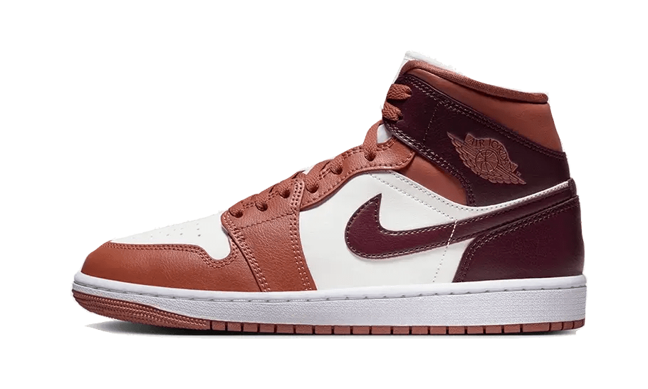 Air Jordan 1 Mid Dusty Peach Night Maroon - Sneaker Request - Sneakers - Air Jordan