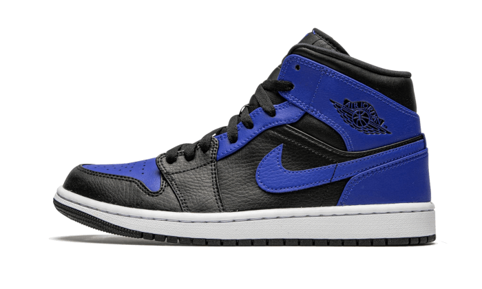 Air Jordan 1 Mid Hyper Royal Tumbled Leather - Sneaker Request - Sneakers - Air Jordan