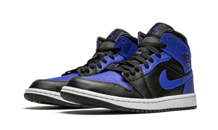 Air Jordan 1 Mid Hyper Royal Tumbled Leather - Sneaker Request - Sneakers - Air Jordan