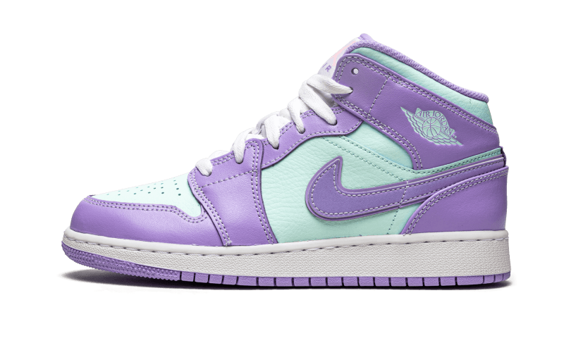 Air Jordan 1 Mid Purple Aqua - Sneaker Request - Sneakers - Air Jordan
