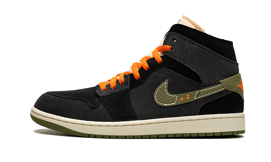 Air Jordan 1 Mid SE Craft Anthracite Light Olive - Sneaker Request - Sneakers - Air Jordan