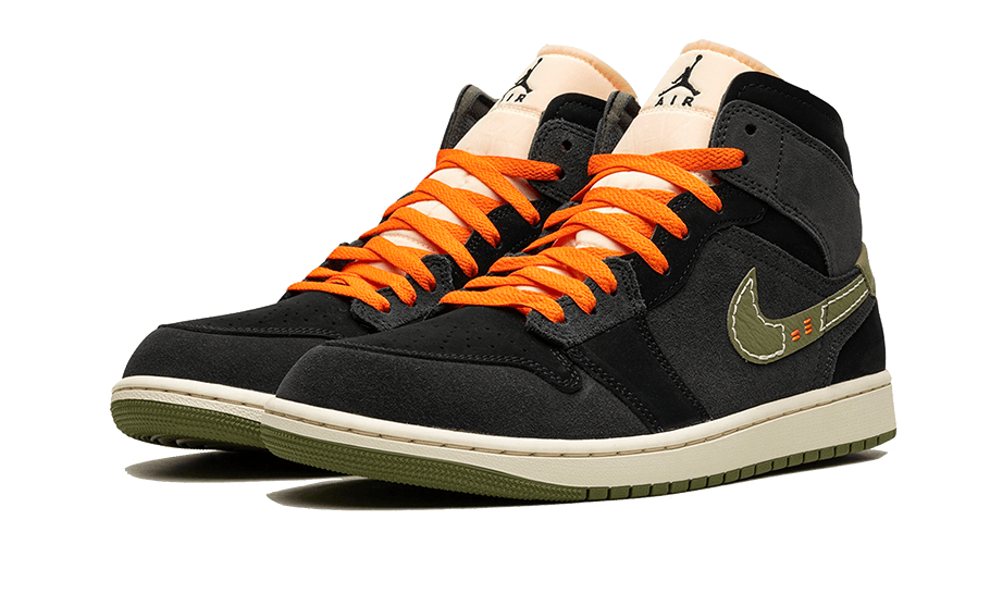 Air Jordan 1 Mid SE Craft Anthracite Light Olive - Sneaker Request - Sneakers - Air Jordan