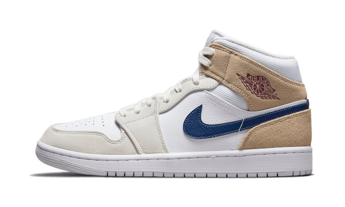 Air Jordan 1 Mid Tan Suede Navy - Sneaker Request - Sneakers - Air Jordan