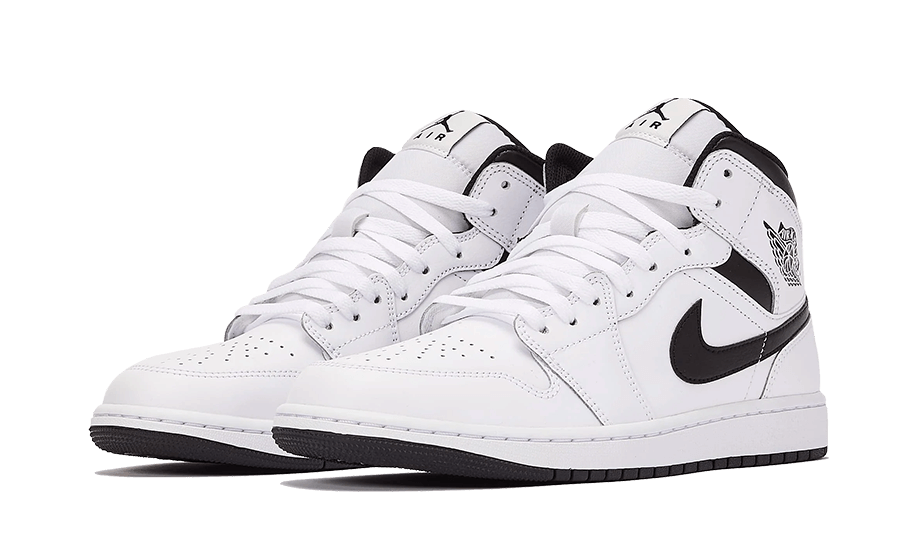 Air Jordan 1 Mid White Black - Sneaker Request - Sneakers - Air Jordan