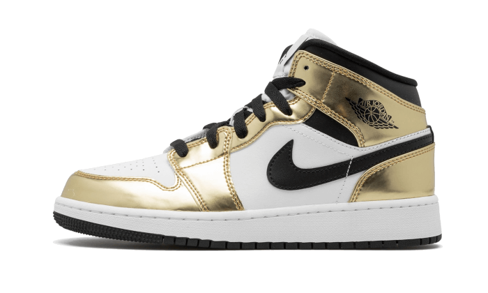 Air Jordan 1 Mid White Metallic Gold - Sneaker Request - Sneakers - Air Jordan