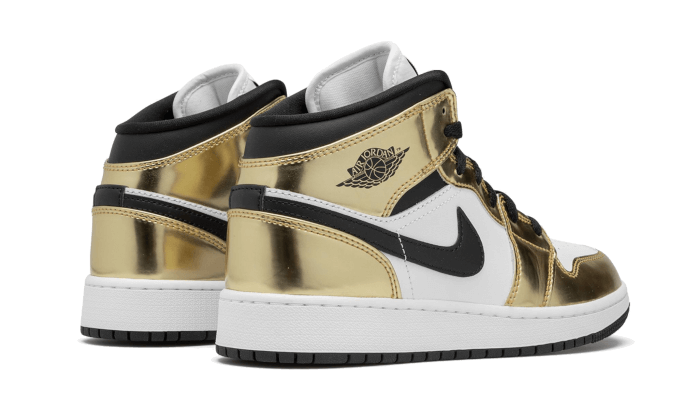 Air Jordan 1 Mid White Metallic Gold - Sneaker Request - Sneakers - Air Jordan