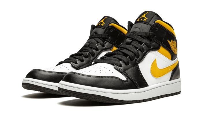 Air Jordan 1 Mid White Pollen Black - Sneaker Request - Sneakers - Air Jordan