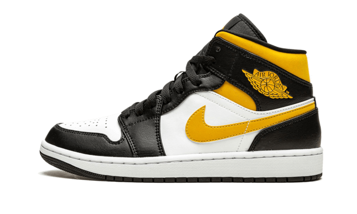 Air Jordan 1 Mid White Pollen Black - Sneaker Request - Sneakers - Air Jordan