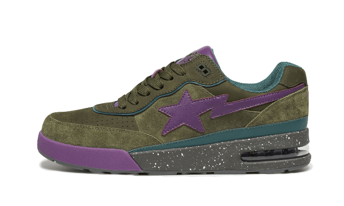 Bape Road Sta Dark Green Suede - Sneaker Request - Sneakers - Bape