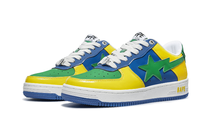 Bape Sta Low Blue Yellow - Sneaker Request - Sneakers - Bape