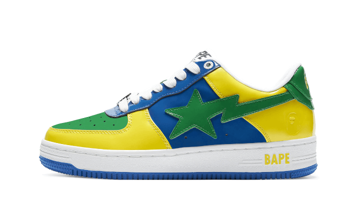 Yellow hot sale bape shoes