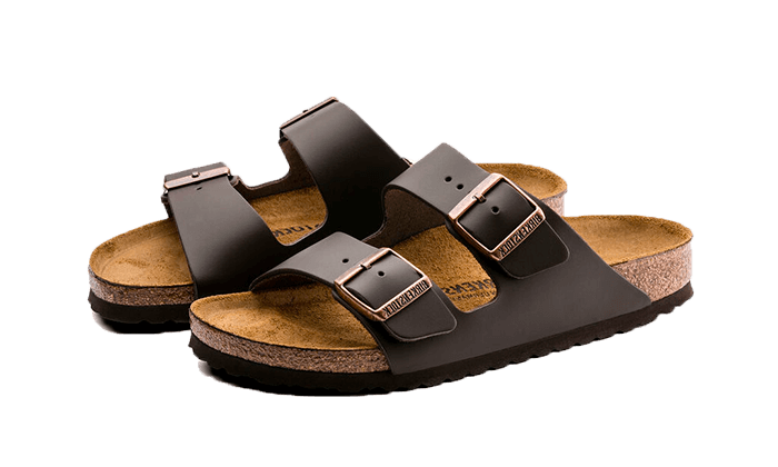 Birkenstock Arizona Natural Leather Dark Brown - Sneaker Request - Chaussures - Birkenstock