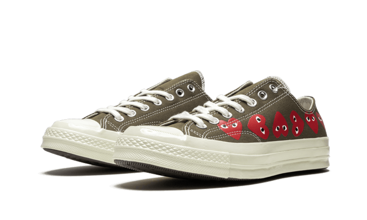 Converse Chuck Taylor All-Star 70s Ox Comme des Garçons PLAY Multi Heart Green - Sneaker Request - Sneakers - Converse