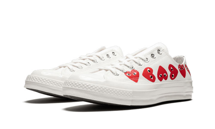 Converse Chuck Taylor All-Star 70s Ox Comme des Garçons PLAY Multi-Heart White - Sneaker Request - Sneakers - Converse