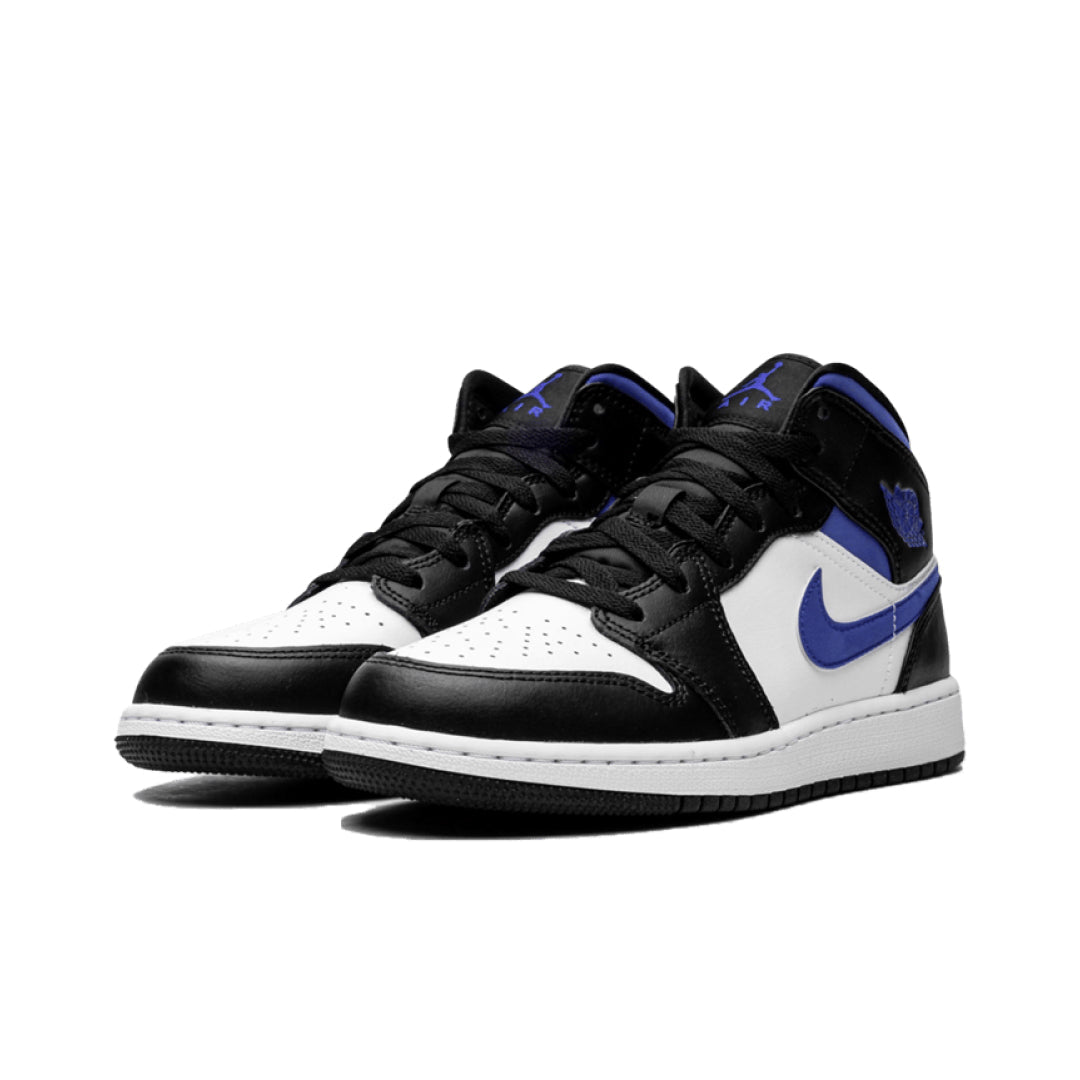 Jordan 1 Mid Black Racer Blue White (GS) - Sneaker Request - Sneaker - Sneaker Request