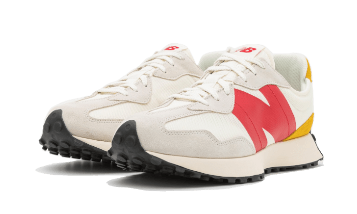 New Balance 327 Cream Yellow Red - Sneaker Request - Sneakers - New Balance