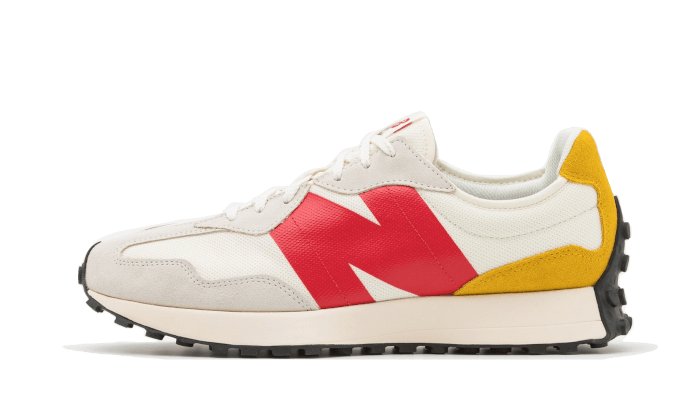 New Balance 327 Cream Yellow Red - Sneaker Request - Sneakers - New Balance