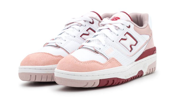 New Balance 550 White Scarlet Pink - Sneaker Request - Sneakers - New Balance