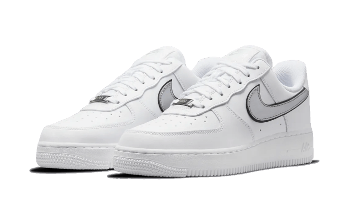 Nike Air Force 1 Low Essential White Metallic Silver - Sneaker Request - Sneakers - Nike
