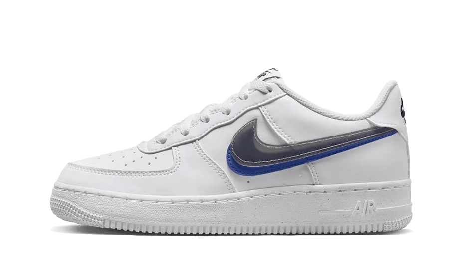 Nike Air Force 1 Low Impact Next Nature Double Swoosh White Black Blue - Sneaker Request - Sneakers - Nike