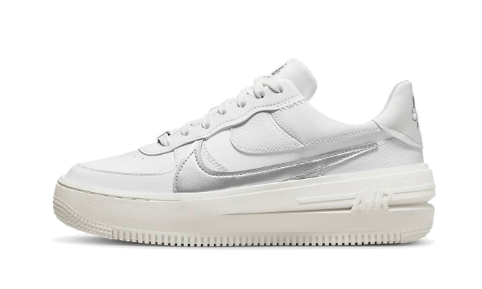 Nike Air Force 1 Low Platform Summit White Metallic Silver - Sneaker Request - Sneakers - Nike