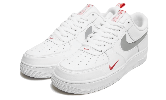 Nike Air Force 1 Low White Red Mini Swoosh - Sneaker Request - Sneakers - Nike