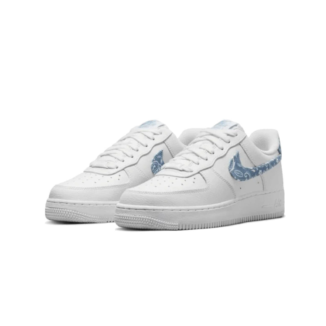 Nike Air Force 1 Low White Worn Blue Paisley - Sneaker Request - Sneaker Request