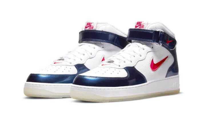 Nike Air Force 1 Mid University Red Midnight Navy - Sneaker Request - Sneakers - Nike