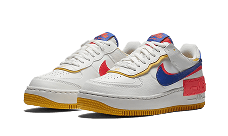 Nike Air Force 1 Shadow White Flash Crimson Astronomy Blue - Sneaker Request - Sneakers - Nike